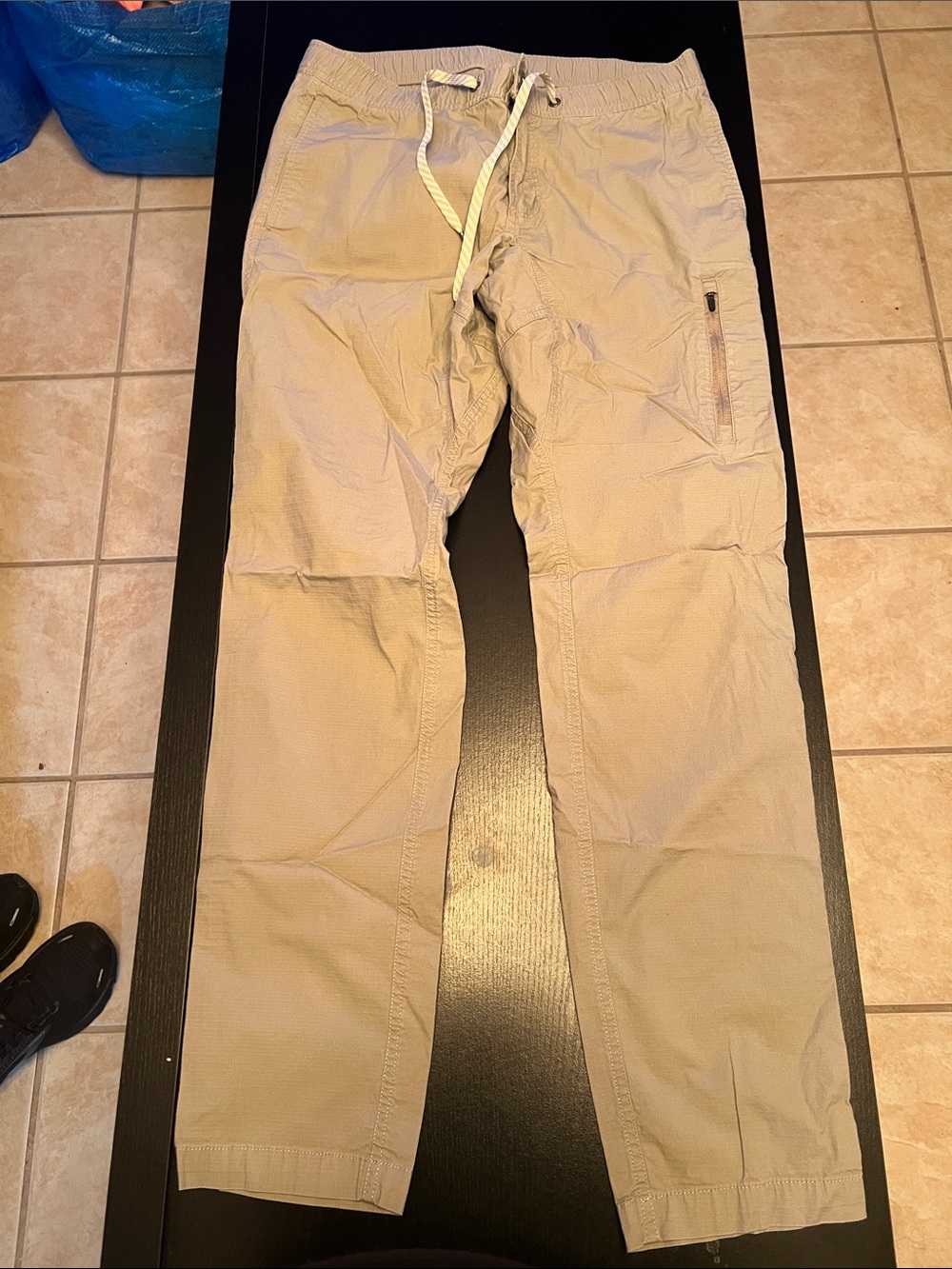 Men's Drawstring Casual Pants - Khaki